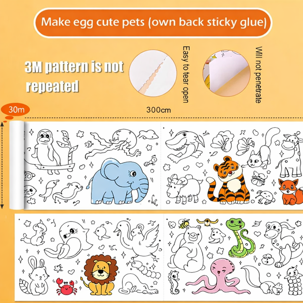 DIY Painting Drawing Paper Roll